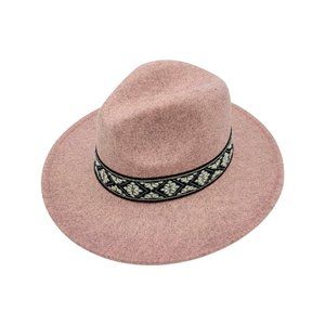 BRIGITTE- ROSE FEDORA HAT